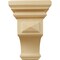 Ekena Millwork 3 1/2"W x 3 3/4"D x 6"H Mini Woodruff Wood Corbel, Alder CORW03X03X06WFAL - alternate 2